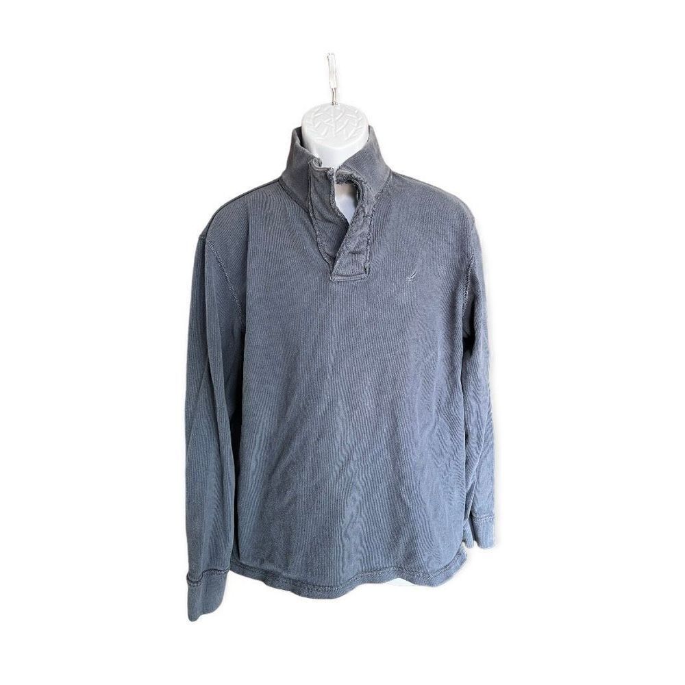 Mens Urban Pipeline Split Rugged Neck Pull Over Pullover Shirt - Sz L